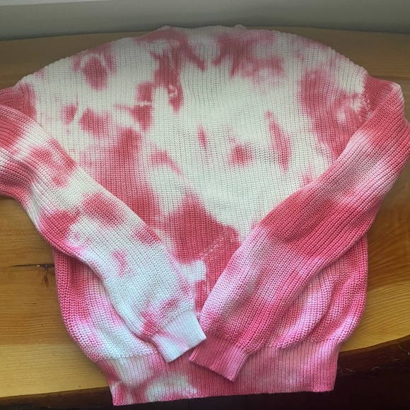 Pink tie dye sweater - Picture 2 of 3